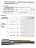 Развертка Rc  3/8"х21х122 к/х коническая машинная 9ХС КМ2 "CNIC" (cnic59606)