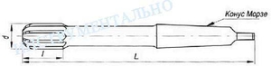 Развертка d 15,0 Н7 к/х машинная Р6АМ5 (50х204) "CNIC" (cnic68285)