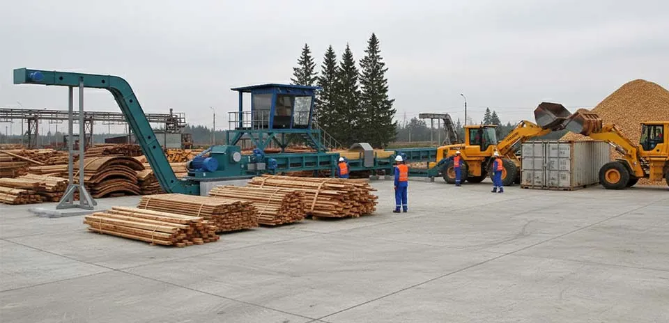 Линия измельчения горбыля и бревна CRONVER MRB 315 — фото 8