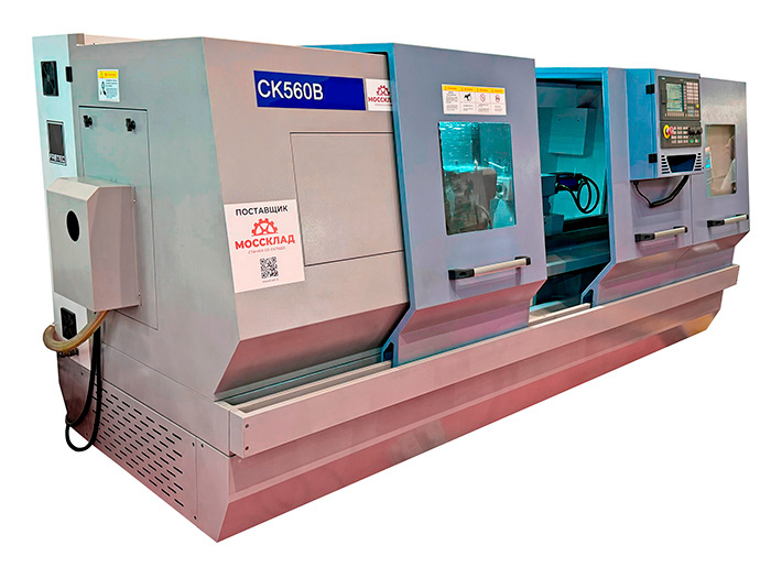 Токарный станок с ЧПУ SIEMENS 808D CK560/1500 с плоской станиной — фото 1