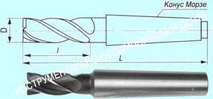 Фреза Концевая d26,0х 45х147 к/х Р6М5  Z=4 КМ3 (cnic50378)
