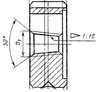Плашка Коническая дюймовая   К    3/8"(NPT), 18 ниток/дюйм, dнар.45мм "TLX" (cnic66556)