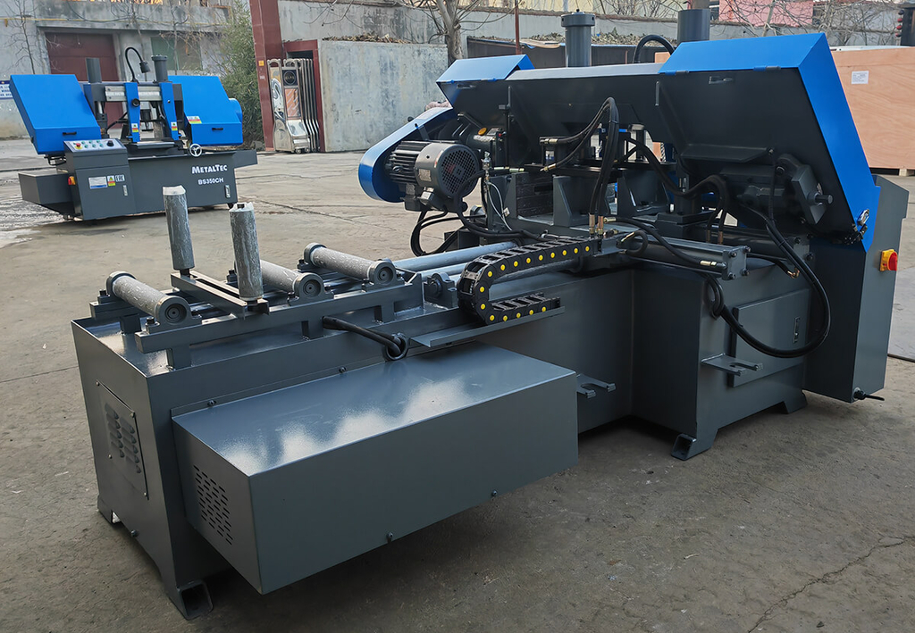 Автоматический колонный ленточнопильный станок MetalTec BS 300 ZA поворот до 60° — фото 3