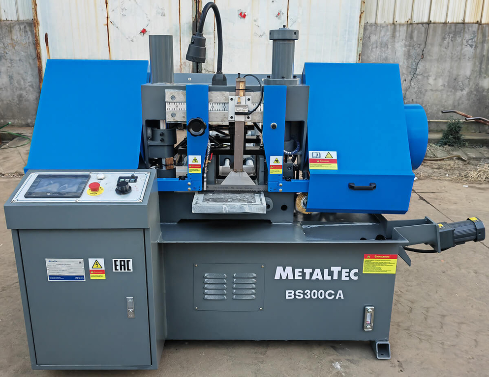 Автоматический колонный ленточнопильный станок MetalTec BS 300 ZA поворот до 60° — фото 8